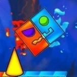 Игра Геометрия Даш: Огонь и Вода